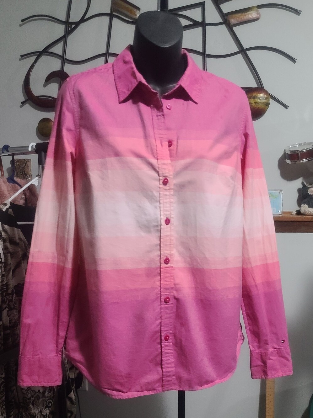 Tommy Hilfiger Pink Ombre Button-Down Shirt